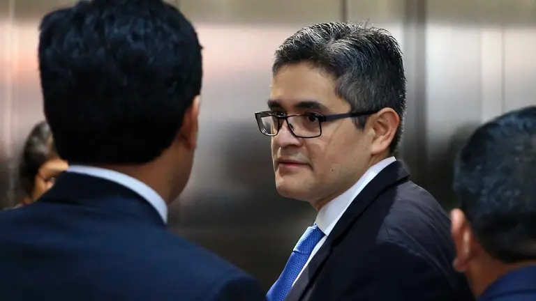 Fotografía fechada el 16 de octubre del 2018 que muestra al fiscal peruano José Domingo Pérez en la Sala Penal Nacional, en Lima. EFE-ARCHIVO
