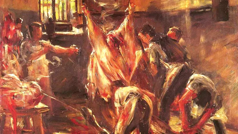 En el matadero (1893), de Lovis Corinth. CORTESÍA