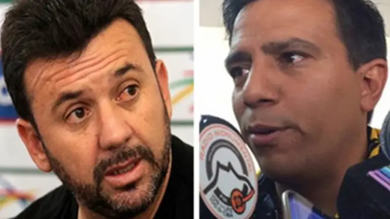 Julio César Baldivieso (i) y César Farías (d). Foto: Urgente.bo