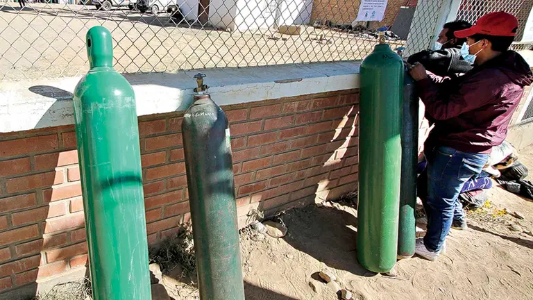 La planta de oxígeno situada en Arbieto, Valle Alto de Cochabamba. APG