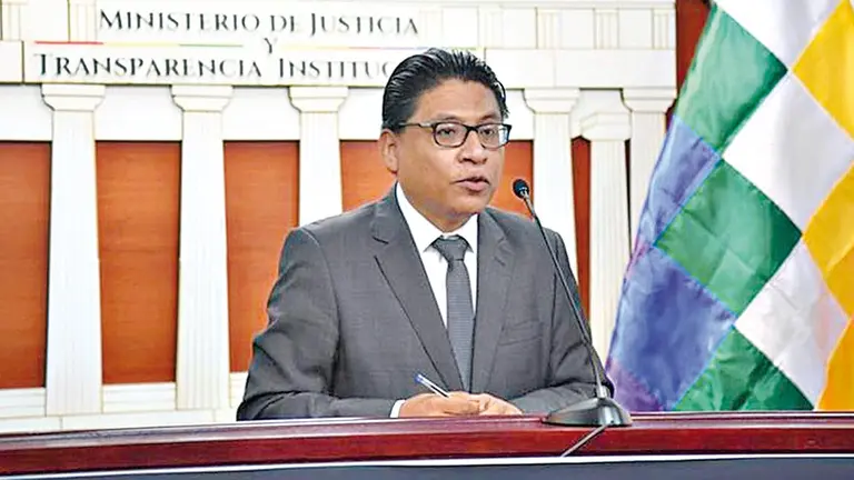 El ministro de Justicia, Iván Lima.    ARCHIVO