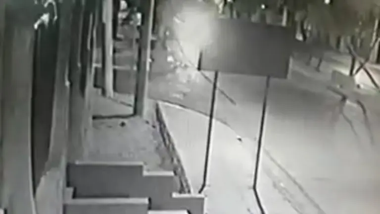 La esquina donde se produjo el accidente. Captura de video