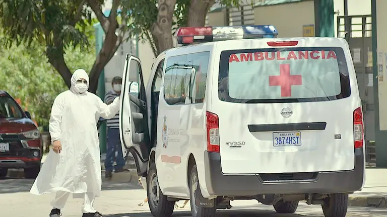 Imagen referencial de una ambulancia para atención de pacientes con COVID-19. ARCHIVO