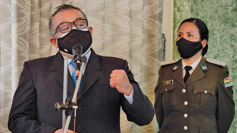 El viceministro de Régimen Interior y Policía, Nelson Cox, tras su posesión. APG