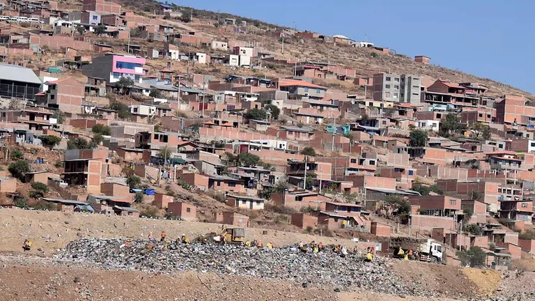 Los barrios situados cerca del relleno sanitario de K&rsquo;ara K&rsquo;ara. DICO SOLÍS