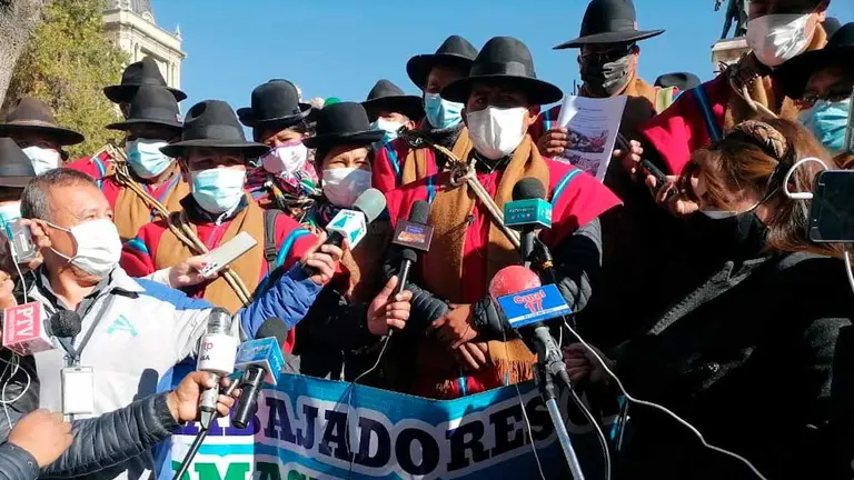 Los representantes provinciales se pronunciaron. Foto cortes&iacute;a ERBOL