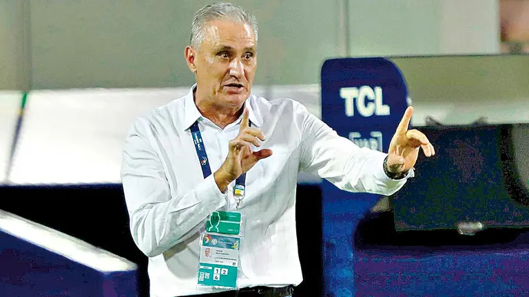 Tite el director técnico de la Selección de Brasil. ARCHIVO