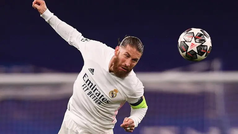 Sergio Ramos, durante un partido del Real Madrid (su exclub) por la Champions en la pasada temporada. EFE