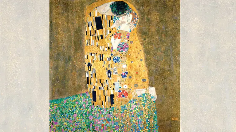 El beso de Gustav Klimt. CORTESÍA DE LA AUTORA