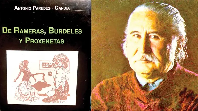 El autor paceño Antonio Paredes Candia junto a su obra &lsquo;De Rameras, Burdeles y Proxenetas. Historia y tradición&rsquo;. CORTESÍA DEL AUTOR