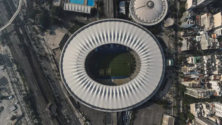 Una imagen del estadio Maracaná de Río de Janeiro, que acogerá la final de la Copa América entre Brasil y Argentina. EFE