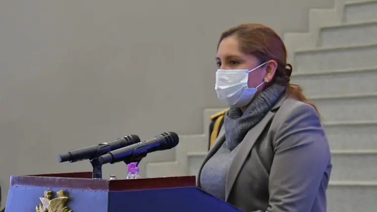 La viceministra de Seguros de Salud, Alejandra Hidalgo. EFE