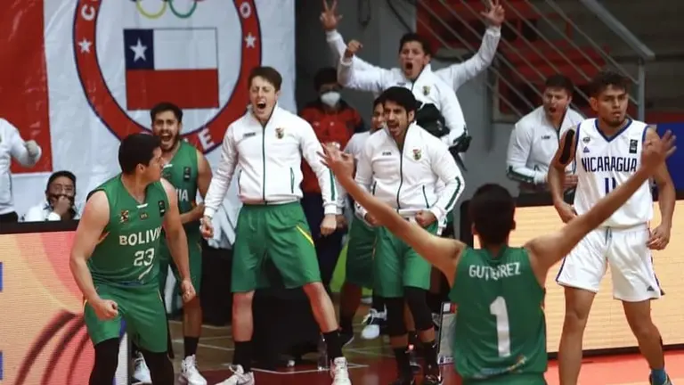 El conjunto boliviano, motivado en el compromiso ante Nicaragua. FIBA