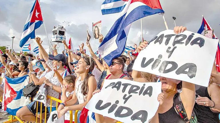 Imagen referencial de Cubanos-americanos en una manifestación en Miami, Florida de Estados Unidos. EFE