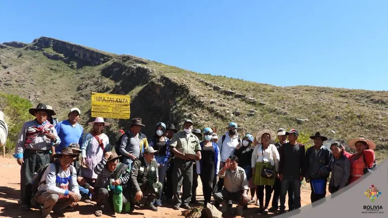 Vecinos de Toro Toro participan del proyecto comunitario de trismo en Toro Toro.