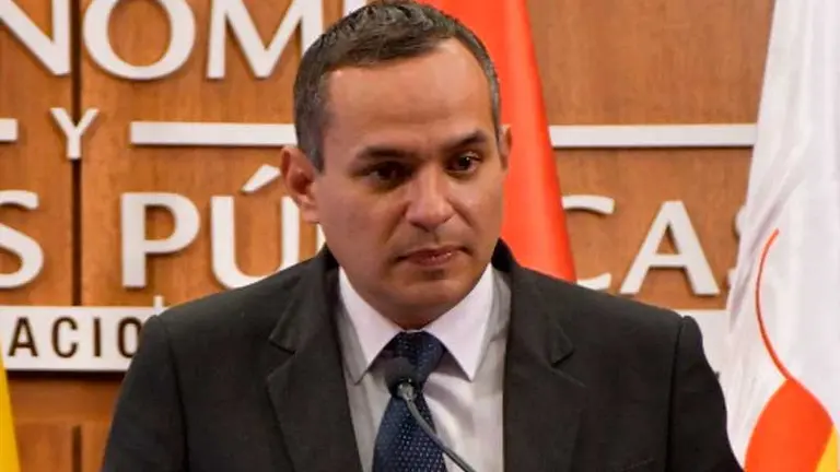 El exviceministro del Tesoro y Cr&eacute;dito P&uacute;blico, Carlos Schlink, en 2019. Foto: Ministerio de Econom&iacute;a - archivo