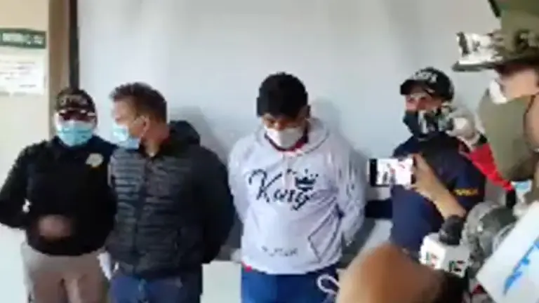Una imagen de los aprehendidos. Captura de pantalla