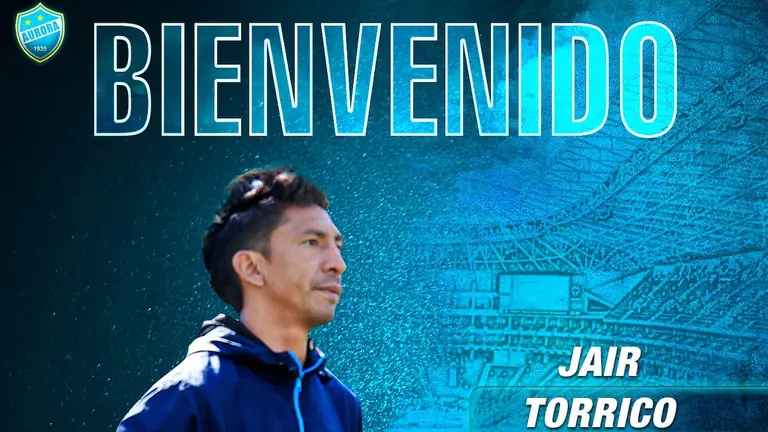 Un fragmento del arte con que el Equipo del Pueblo hizo oficial la llegada de Jair Torrico. Prensa Aurora