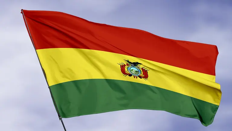Ilustraci&oacute;n de la bandera boliviana. Gr&aacute;fico OPINI&Oacute;N