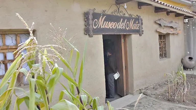 Entrada a los ambientes de exposición del Museo del Maíz en Tutimayu, Sacaba.      ALCALDÍA DE SACABA 