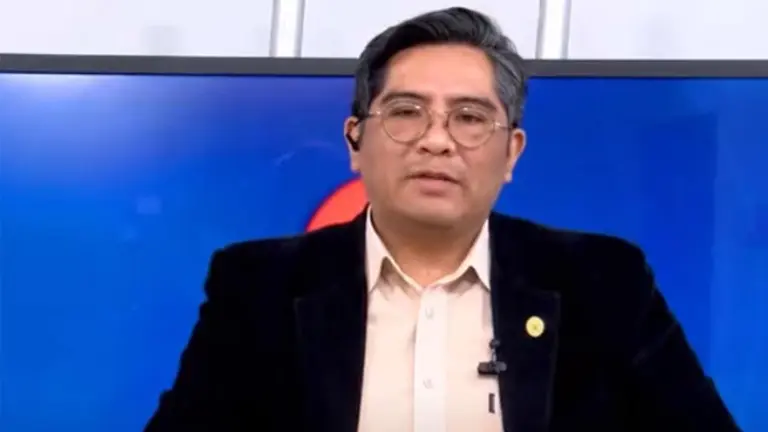 Edwin Quispe, secretario general de la Fiscal&iacute;a del Estado. Foto: BTV