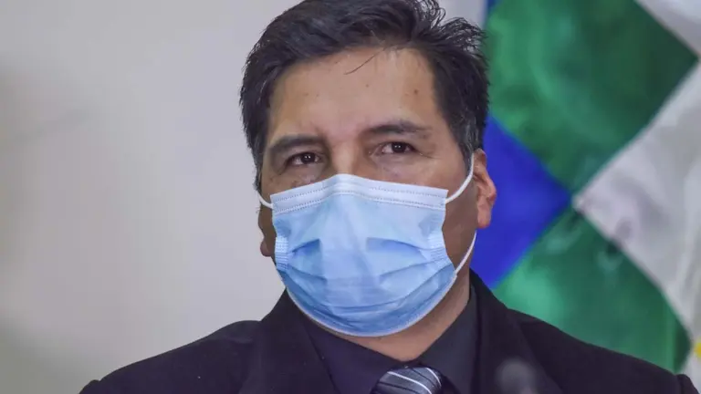 El ministro de Educación, Adrián Quelca. ABI