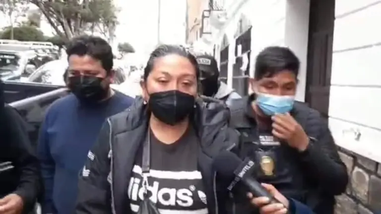 Milena Soto, ingresada a la Fiscal&iacute;a de Sucre. Captura Correo del Sur