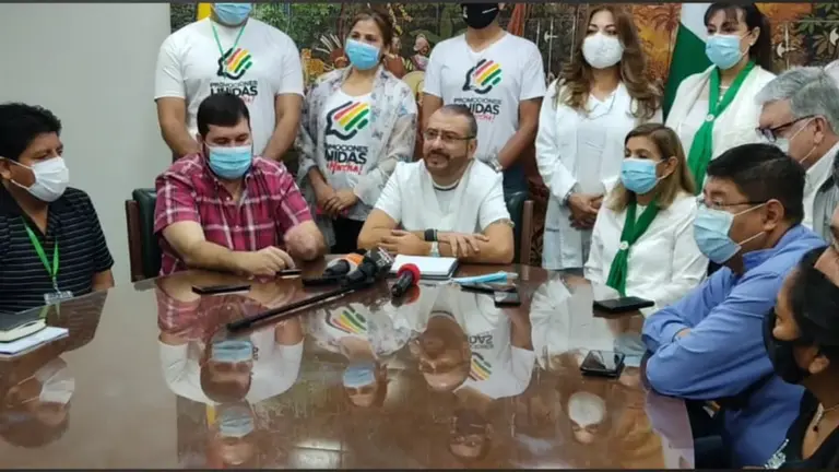 El titular del Comit&eacute; C&iacute;vico Pro Santa Cruz, R&oacute;mulo Calvo.
