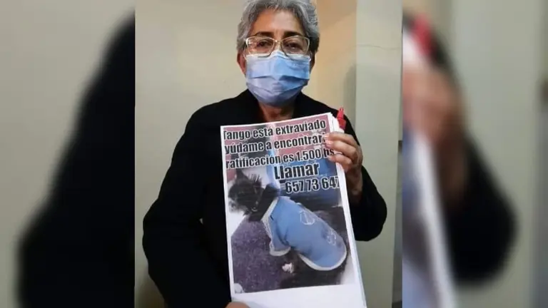 Magaly, con la imagen de Tango. RRSS