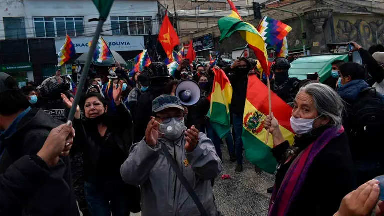 El Comit&eacute; Nacional de la Defensa de la Democracia (Conade), en una marcha anterior. APG