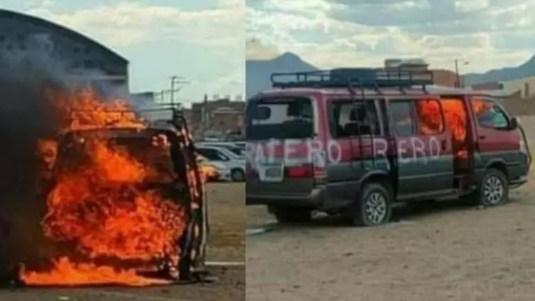 El hecho lamentable, en Patacamaya. VTV Noticias/Radio Uni&oacute;n