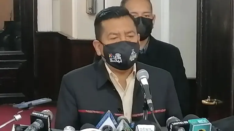 Freddy Mamani, presidente de la C&aacute;mara de Diputados. TOMADA DE ERBOL