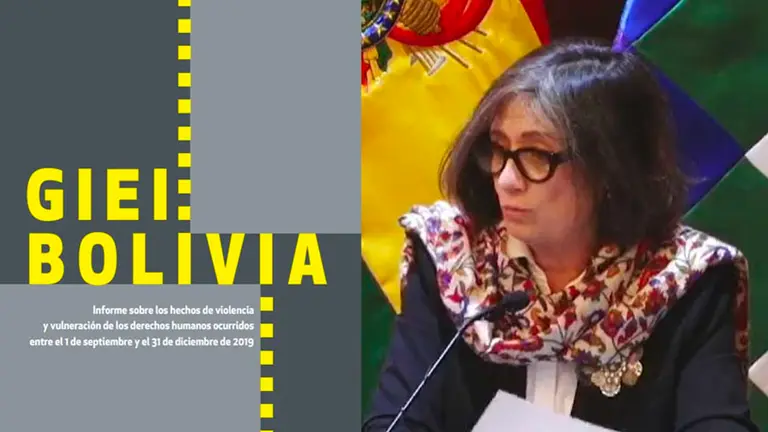 Tappatá fue la encargada de presentar el informe. ERBOL