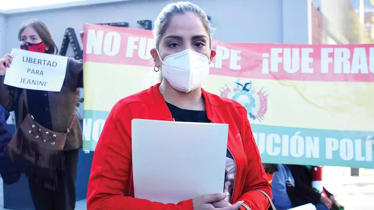 Carolina Ribera, hija de la expresidenta Jeanine Áñez. APG