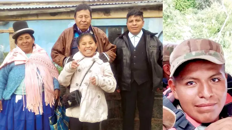 Pascuala, Andrés, Ana Andrea y Mauricio, en una imagen para la posteridad. Gentileza familia Apaza Guarani