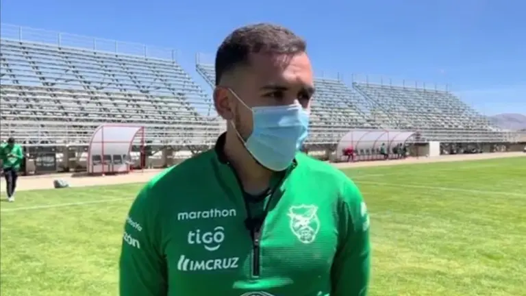 Luis Haquín, jugador de la Selección Nacional, brinda declaraciones. Captura de video FBF