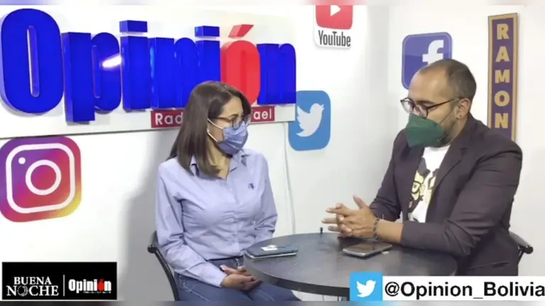 La directora ejecutiva de la AJ, Jessica Saravia, en una entrevista con el programa Buena Noche de OPINI&Oacute;N.