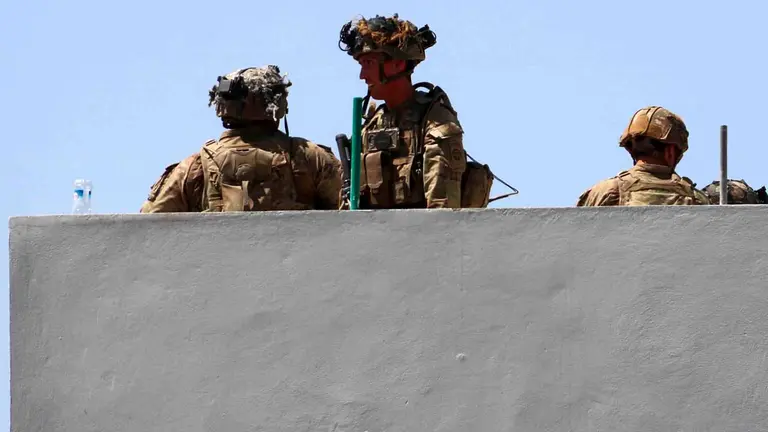 Soldados norteamericanos en Kabul. EFE