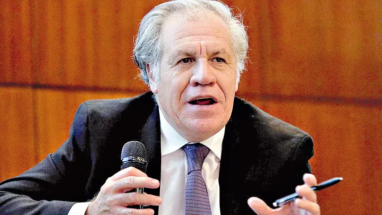 El secretario general de la OEA, Luis Almagro, acusado de cometer &ldquo;injerencia&rdquo; en el Gobierno.     EFE 