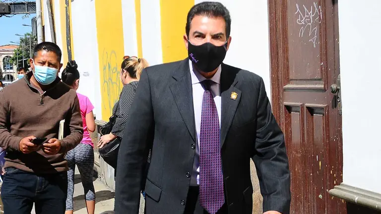 El alcalde de la ciudad de Cochabamba, Manfred Reyes Villa. NOÉ PORTUGAL