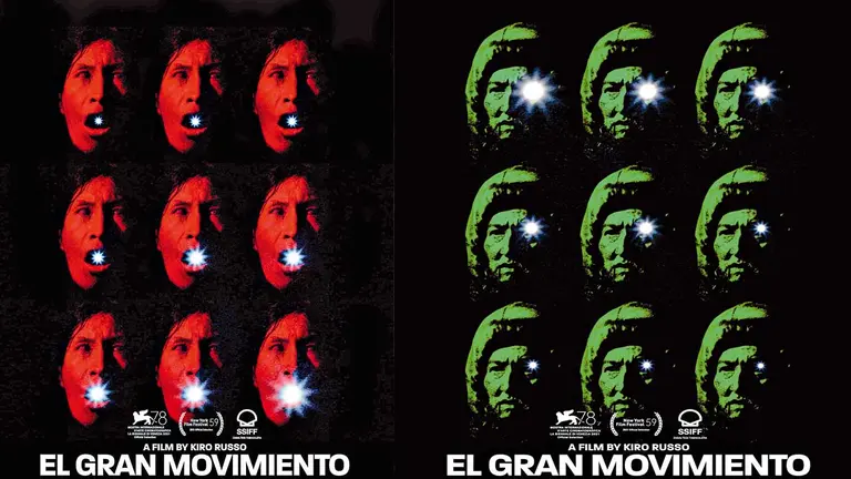 Uno de los posters oficiales de &ldquo;El Gran Movimiento&rdquo; compartido a pocos días de su estreno.  El otro afiche oficial del segundo largometraje de Kiro Russo.  MIDNIGHT MARAUDER