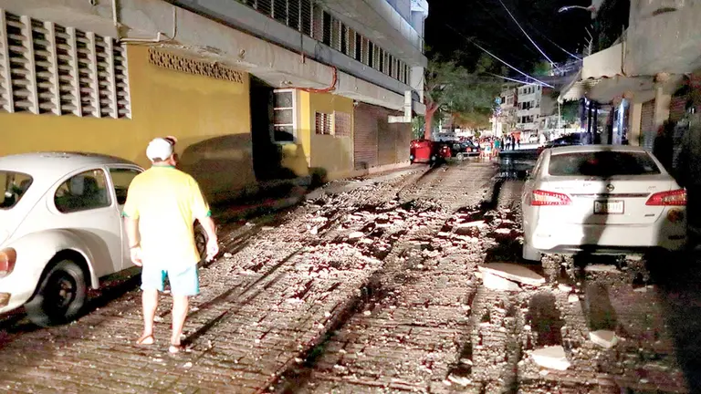 Una de las calles de México tras el terremoto. EFE