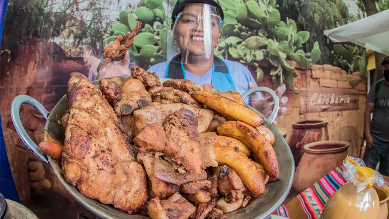 Imagen referencial de la Feria del Chicharr&oacute;n. CASA DE LA CULTURA