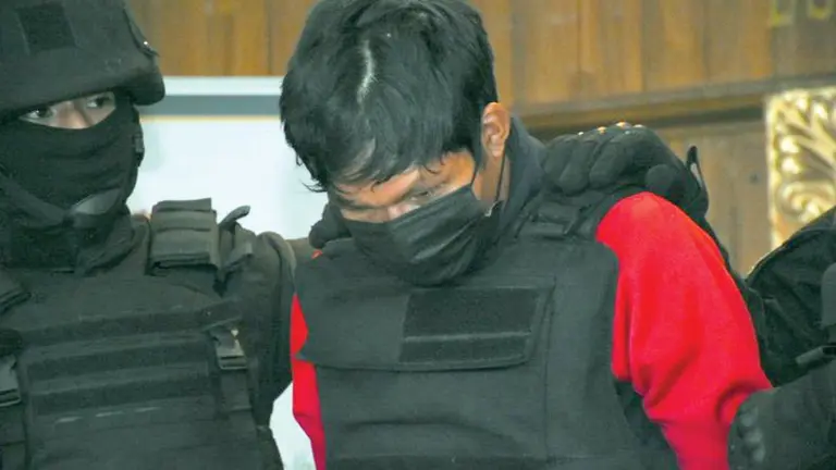 Matusalén Matute M.L., principal sindicado del feminicidio de Mayerli.    APG