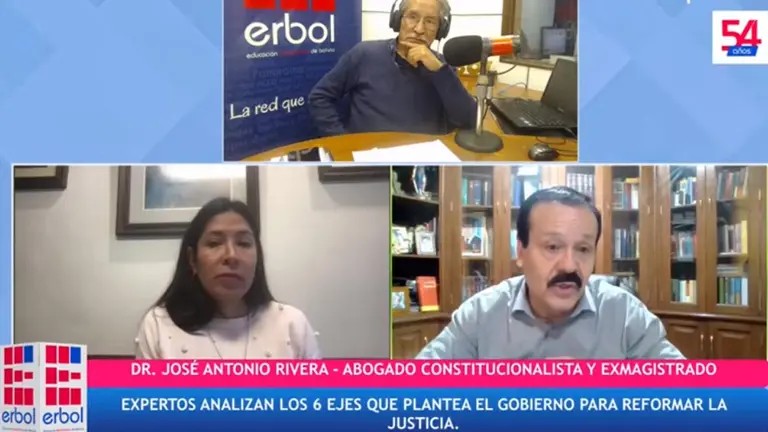 Captura del programa &ldquo;Hagamos Democracia&rdquo;, donde se habló de la propuesta. (ERBOL)