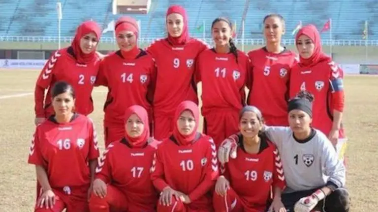 Una imagen de la selección femenina de Afganistán. EFE