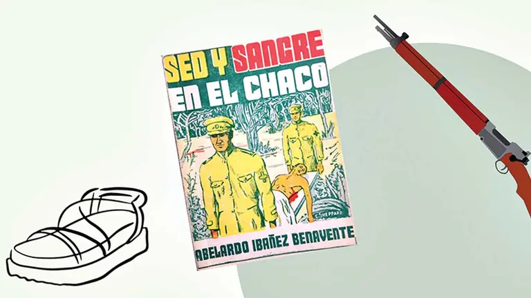 Portada de la obra &lsquo;Sed y sangre en el Chaco&rsquo; (1967), del médico Abelardo Ibáñez Benavente. CORTESÍA AUTOR