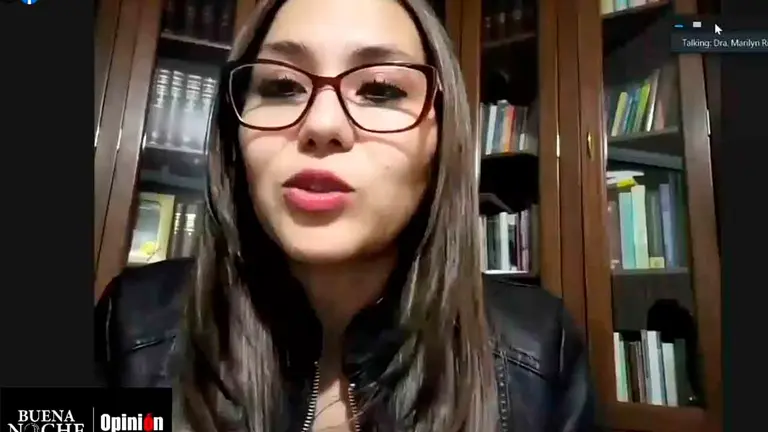 La presidenta del Concejo Marilyn Rivera en Buena Noche de OPINI&Oacute;N. Captura