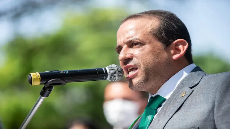 Luis Fernando Camacho, gobernador de Santa Cruz. Archivo