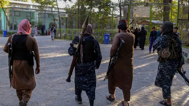 Talibanes en Kabul. EFE